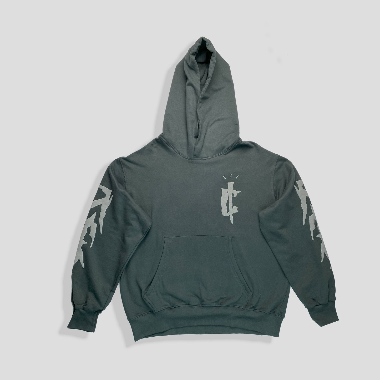 ICONO MONOGRAM HOODIE- CHARCOAL GREY